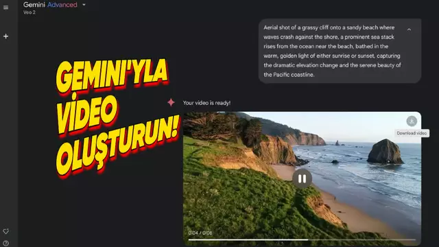 Google'ın Video Oluşturma Modeli Veo 2, Gemini'a Geldi