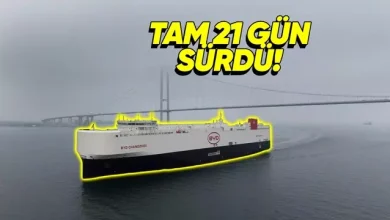 BYD'nin Araç Gemisi 'BYD Changzhou', 7 Bin Araçla Türkiye'ye Geldi