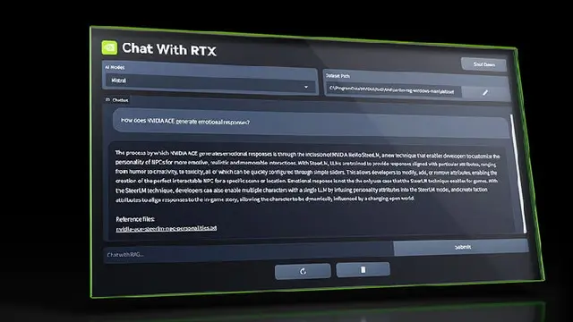NVIDIA'nın Sohbet Botu Chat with RTX Tanıtıldı