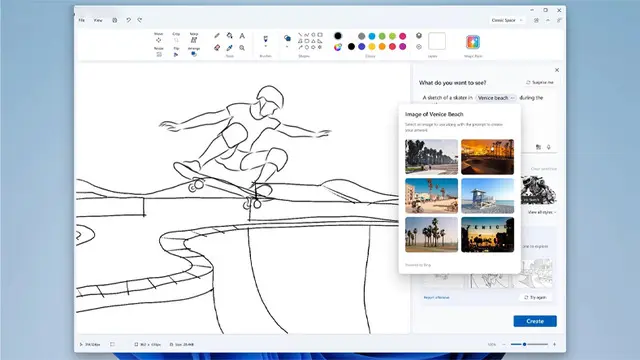Windows'un Paint Uygulamasına Yapay Zekâ Desteği Geliyor