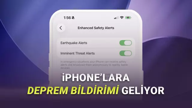Nihayet Geliyor: Artık iPhone'larda da Android Benzeri Deprem Bildirimleri Bulunacak