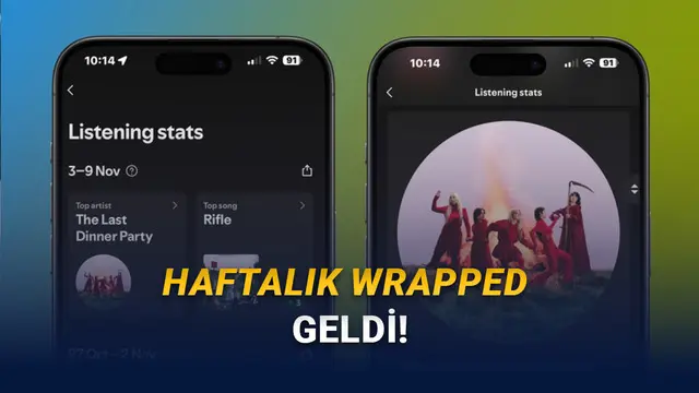 Spotify, Toplumsal Medyayı Ele Geçirecek: Haftalık Wrapped Özelliği Geldi! 1 Spotify, Sosyal Medyayı Ele Geçirecek: Haftalık Wrapped Özelliği Geldi!