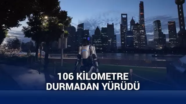 Tek şarj ile asla durmadan 106 kilometre yürüyen insansı robot dünya rekoru kırdı 1 Tek şarj ile hiç durmadan 106 kilometre yürüyen insansı robot dünya rekoru kırdı